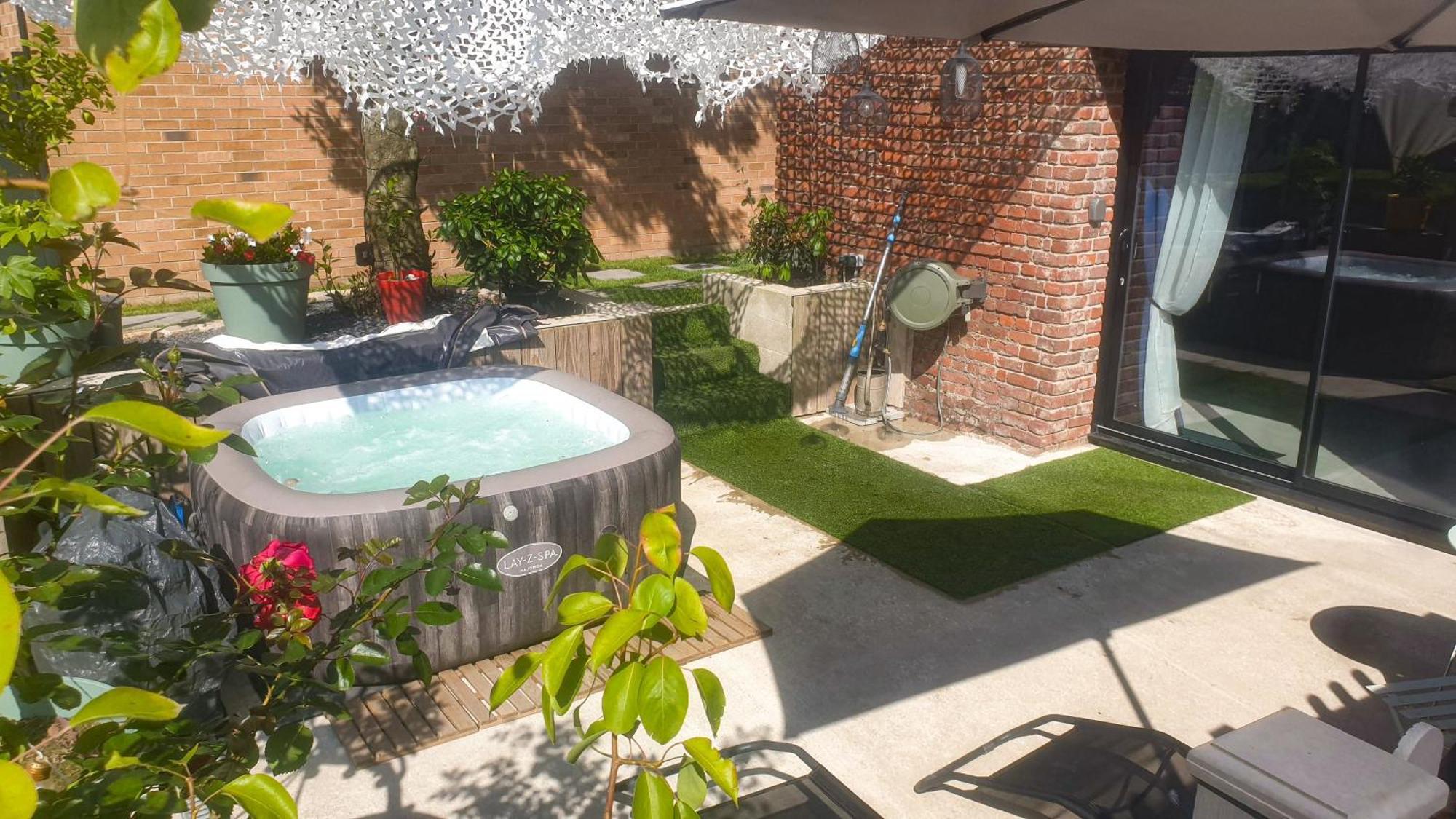 Gary Suite - Studio Cosy, Spa Et Jardin Privatif A 4 Min De Cambrai Awoingt Eksteriør billede