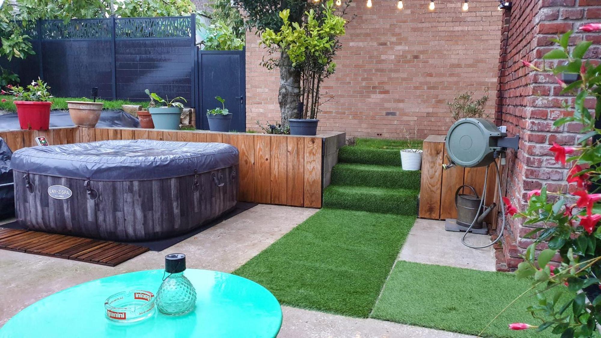 Gary Suite - Studio Cosy, Spa Et Jardin Privatif A 4 Min De Cambrai Awoingt Eksteriør billede