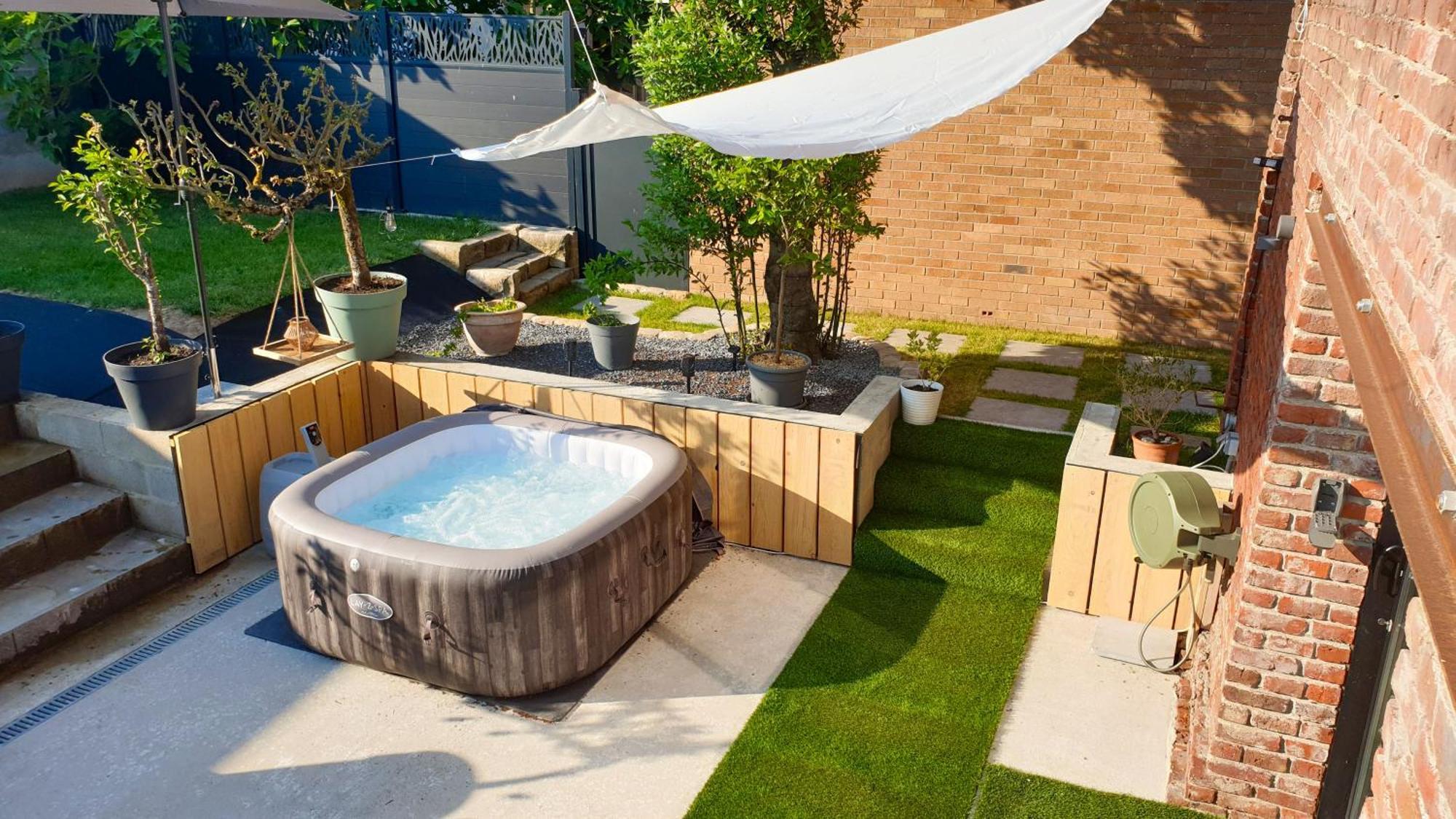 Gary Suite - Studio Cosy, Spa Et Jardin Privatif A 4 Min De Cambrai Awoingt Eksteriør billede